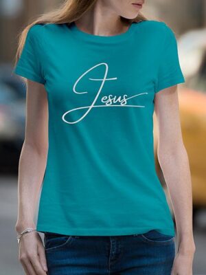 Jesus sign white
